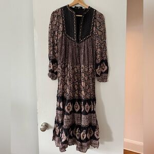 Vintage Indian Cotton Gauze Dress size M - mint condition